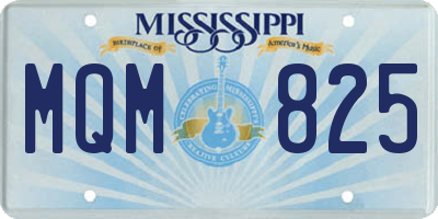 MS license plate MQM825