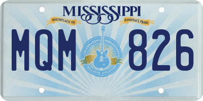 MS license plate MQM826