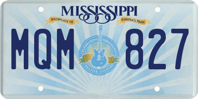 MS license plate MQM827
