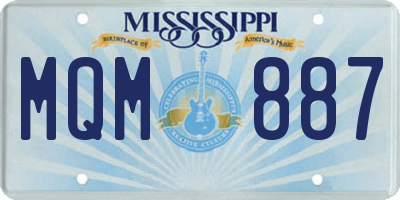 MS license plate MQM887