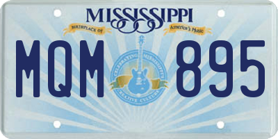 MS license plate MQM895