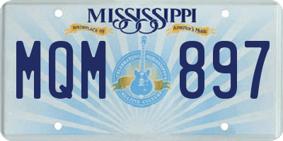 MS license plate MQM897
