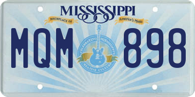 MS license plate MQM898