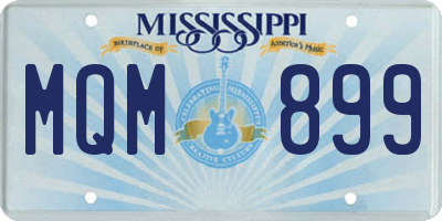 MS license plate MQM899
