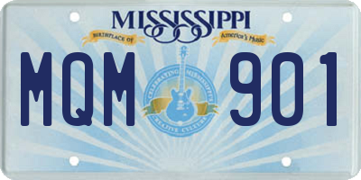 MS license plate MQM901