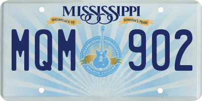MS license plate MQM902
