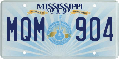 MS license plate MQM904