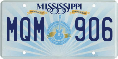 MS license plate MQM906