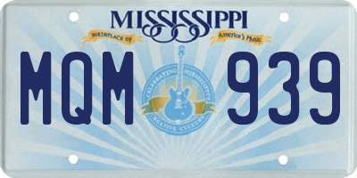 MS license plate MQM939