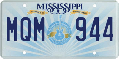 MS license plate MQM944