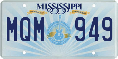 MS license plate MQM949