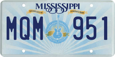 MS license plate MQM951