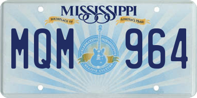 MS license plate MQM964