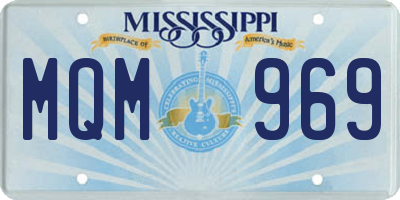 MS license plate MQM969