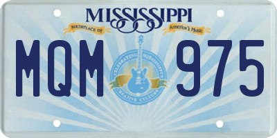 MS license plate MQM975