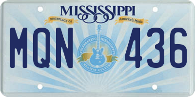 MS license plate MQN436
