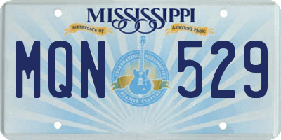 MS license plate MQN529
