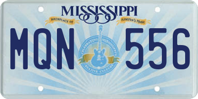 MS license plate MQN556