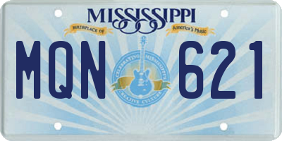 MS license plate MQN621
