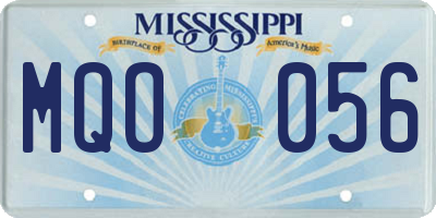 MS license plate MQO056