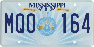 MS license plate MQO164