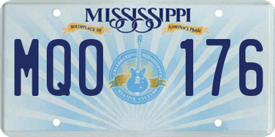 MS license plate MQO176