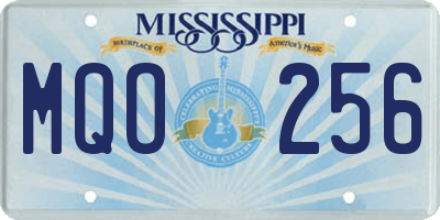 MS license plate MQO256