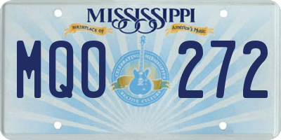 MS license plate MQO272