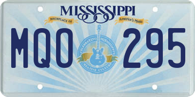 MS license plate MQO295