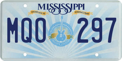 MS license plate MQO297