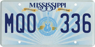 MS license plate MQO336
