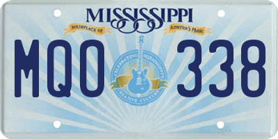 MS license plate MQO338