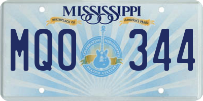 MS license plate MQO344