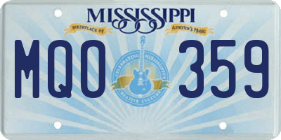 MS license plate MQO359