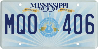 MS license plate MQO406