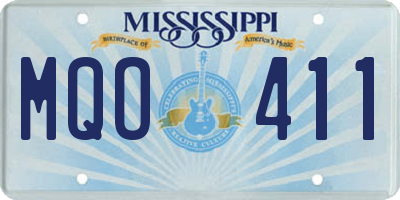 MS license plate MQO411
