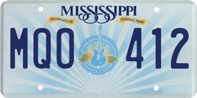 MS license plate MQO412