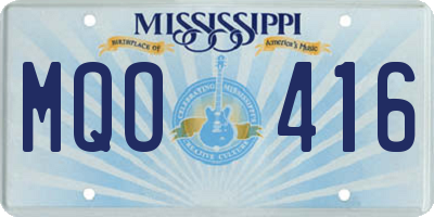 MS license plate MQO416