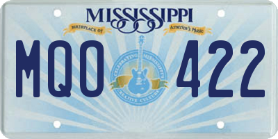 MS license plate MQO422