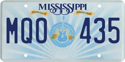 MS license plate MQO435