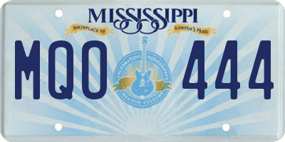 MS license plate MQO444
