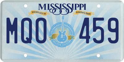 MS license plate MQO459