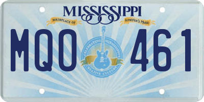 MS license plate MQO461