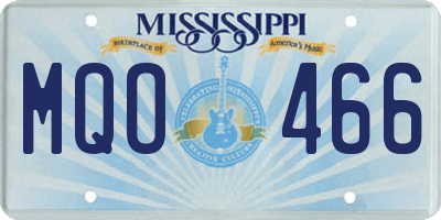 MS license plate MQO466