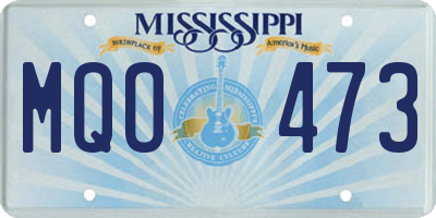 MS license plate MQO473