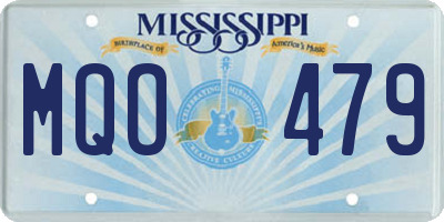 MS license plate MQO479