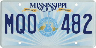 MS license plate MQO482