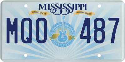 MS license plate MQO487