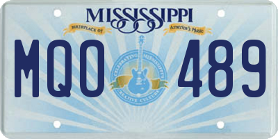 MS license plate MQO489