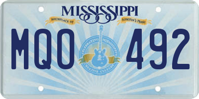 MS license plate MQO492